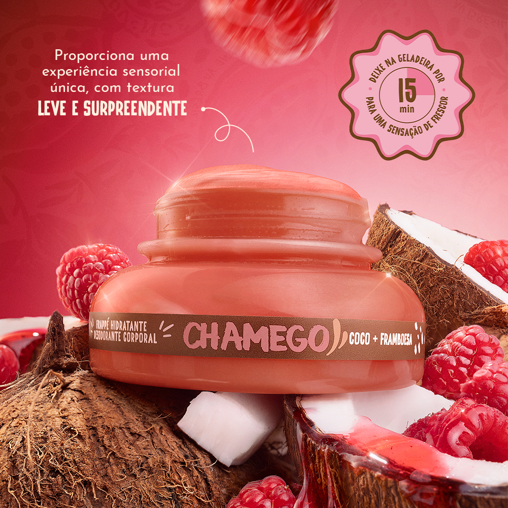 Frapp&eacute; Hidratante Desodorante Corporal Chamego 200mL, ,  large image number 1